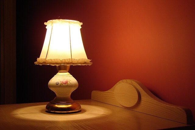 lámpara de dormitorio