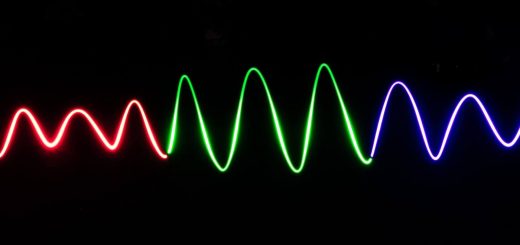 Una tira de luz RGB